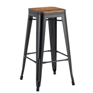 mobiliario-contract-taburete tol ek wood acero verde agua asiento madera 1 2